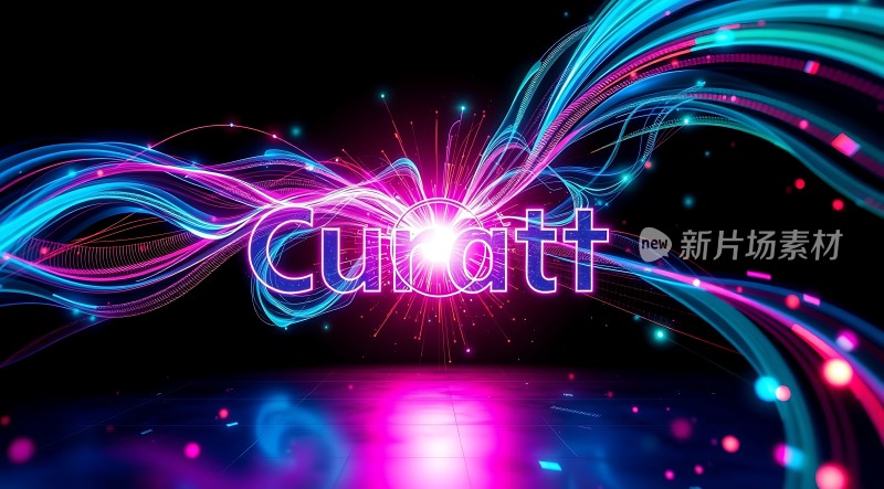 新片场素材炫彩科技感文字特效