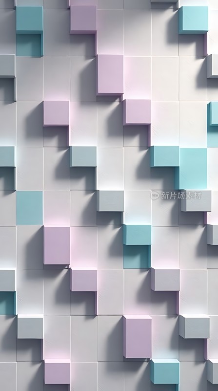 立体方块拼接艺术