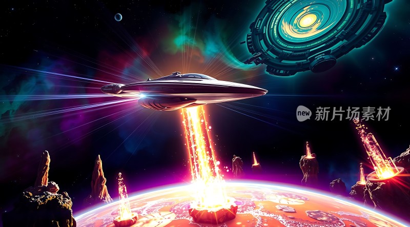 外星飞船降临地球
