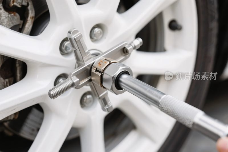 汽车轮胎维修工具场景