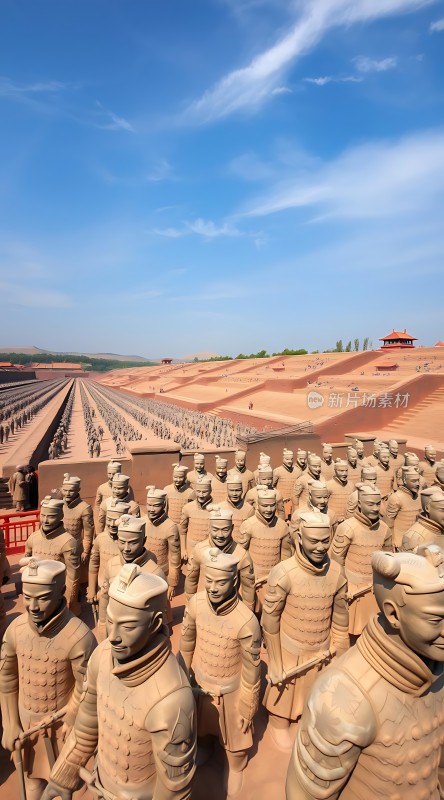兵马俑阵列威武壮观