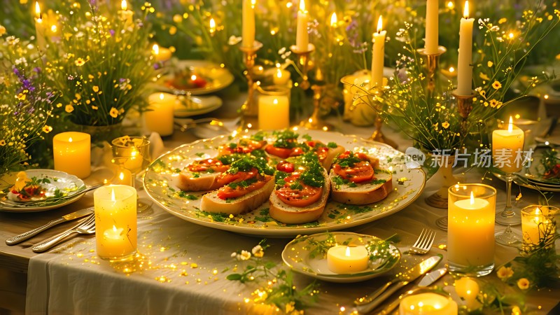 烛光晚餐浪漫满屋