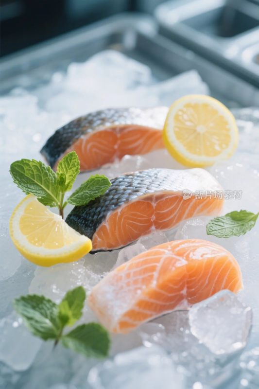 三文鱼食材展示图