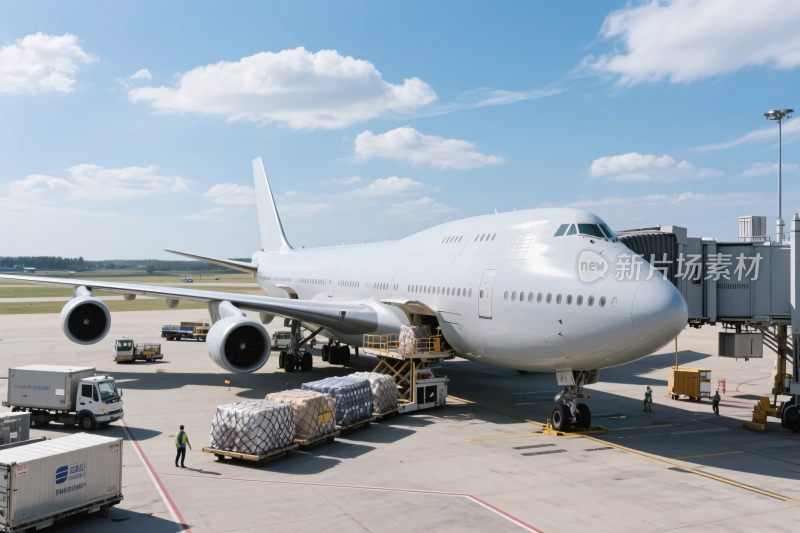 机场飞机停靠场景