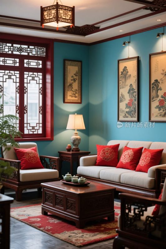 中式客厅布置场景