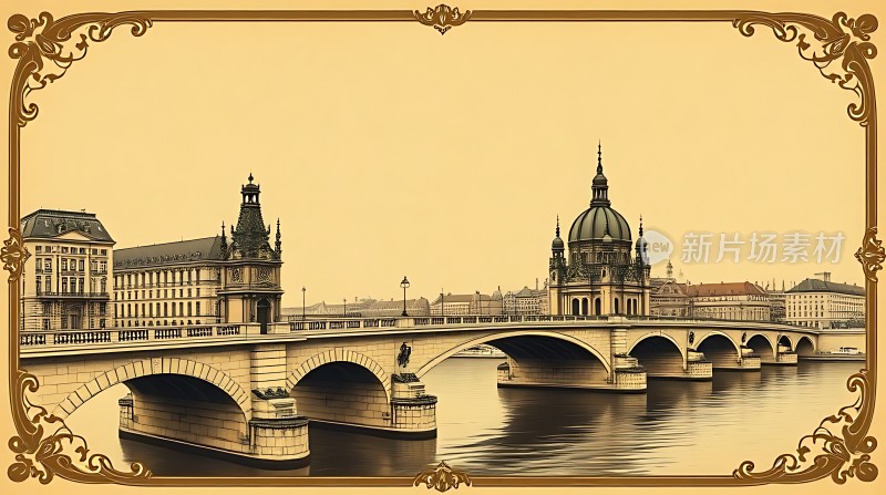 查理大桥与布拉格建筑风光