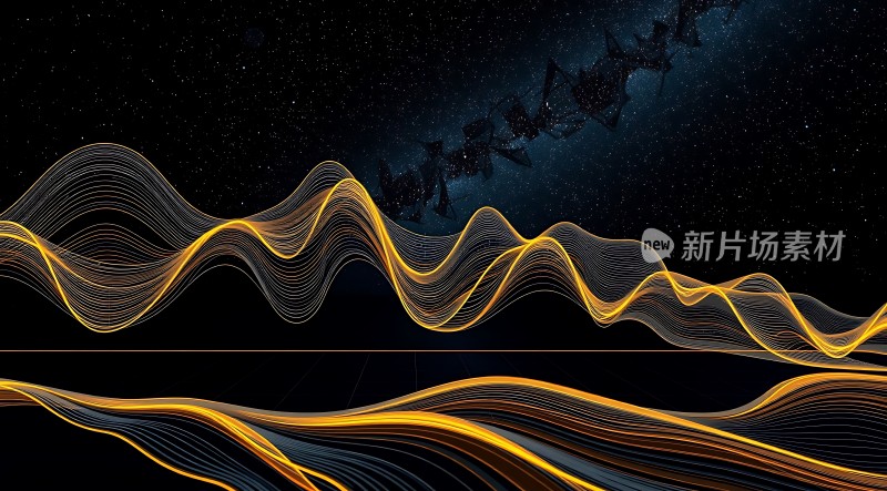 新片场素材星际波纹