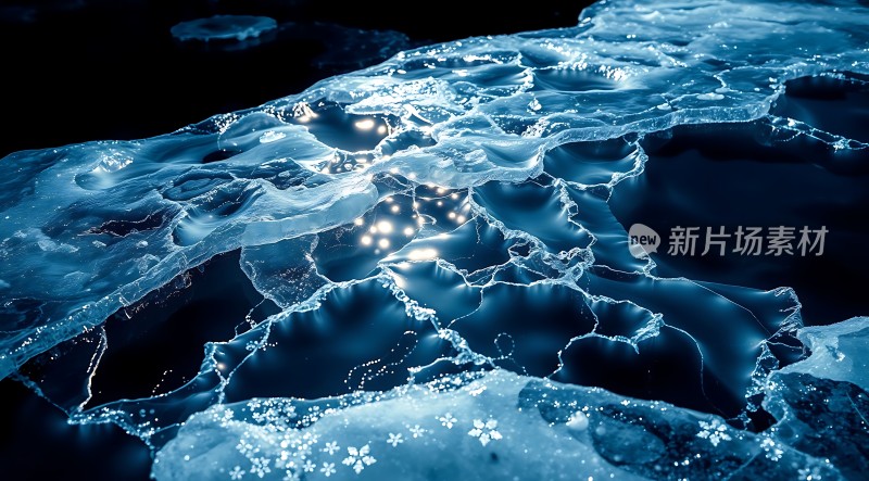 冰封世界晶莹剔透