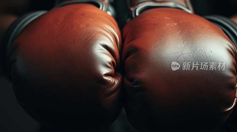 红色拳击手套准备就绪迎接挑战！
