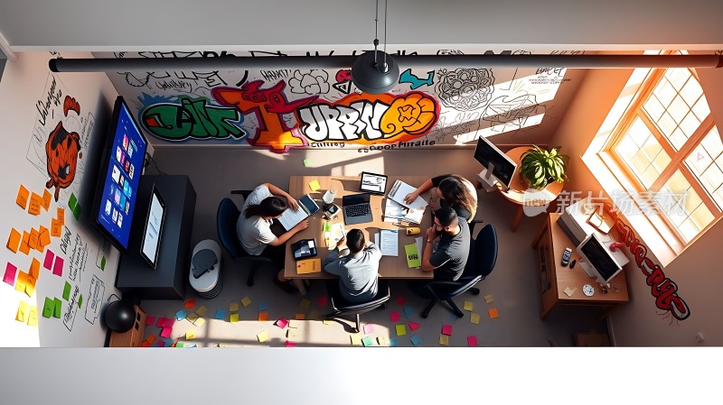 创意碰撞头脑风暴会议现场