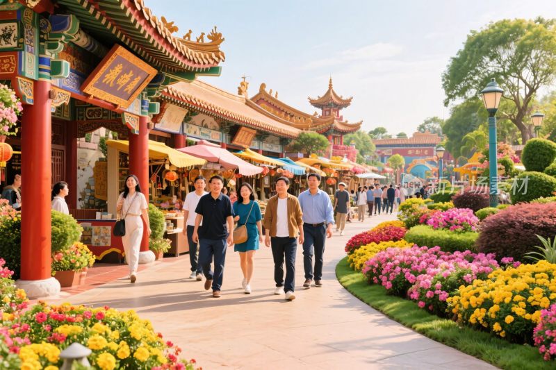 古建景区步行道