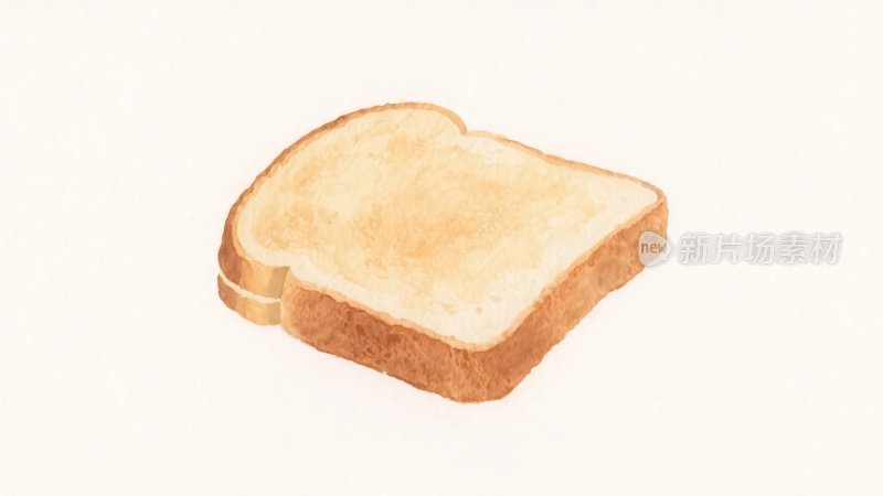 烤面包插画
