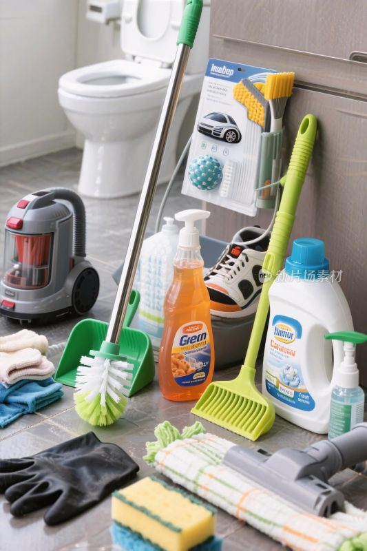 卫生间清洁用品图