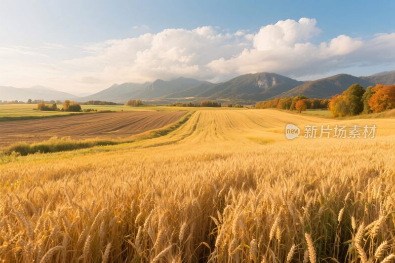 金色田园风景图