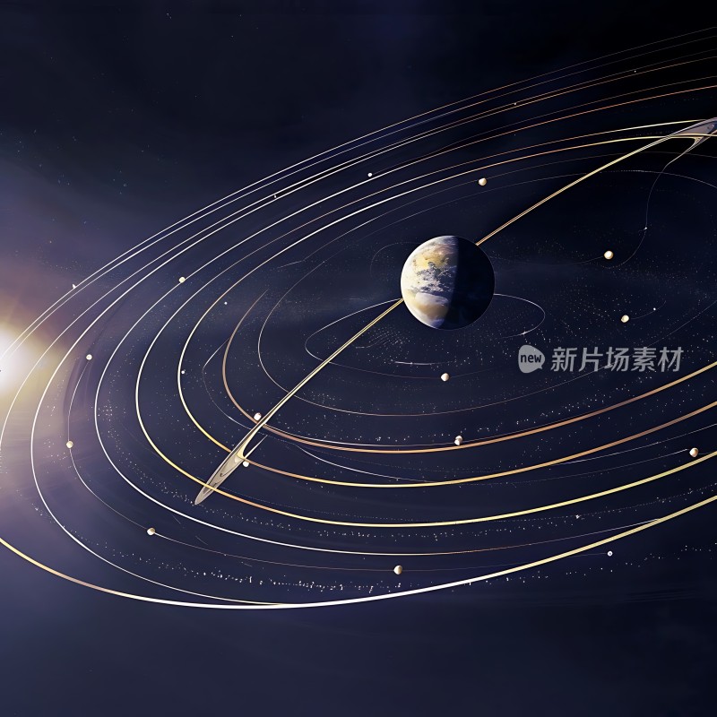 太阳系行星运行轨迹图