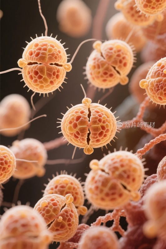 微观微生物特写图