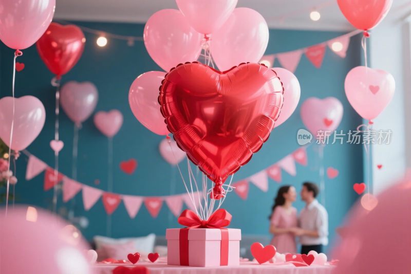 浪漫气球装饰场景