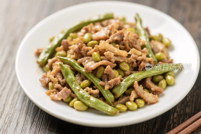 盘中豆角炒肉