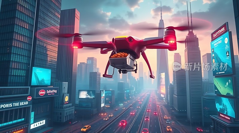 未来城市中的无人机配送服务