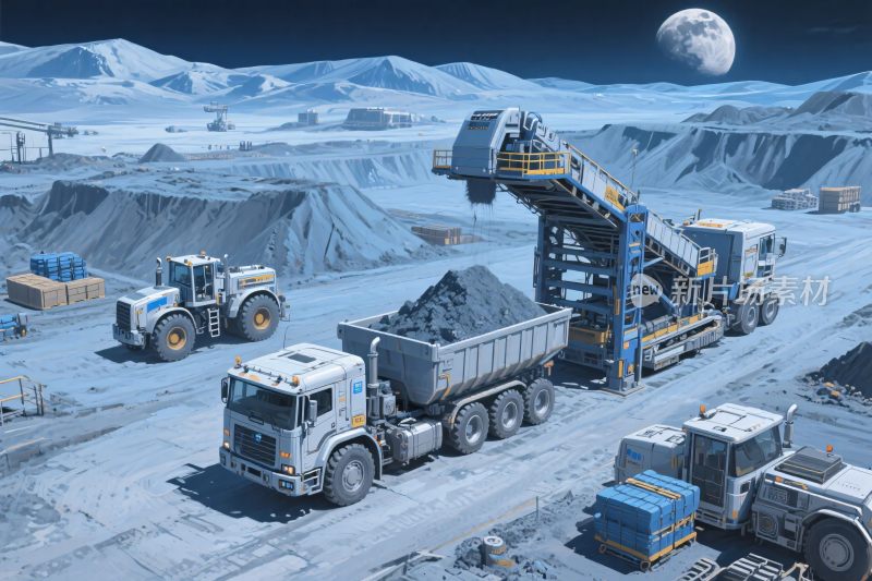 工业采矿作业场景