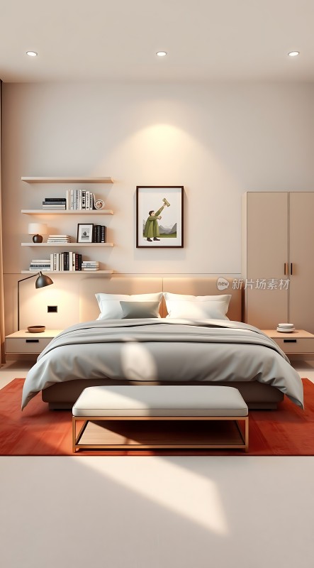现代卧室设计简约风格温馨舒适