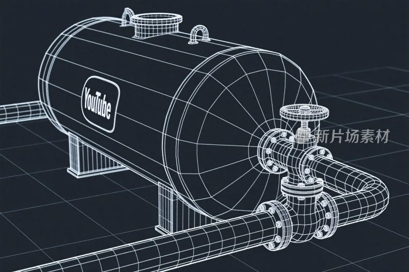 工业设备线框图