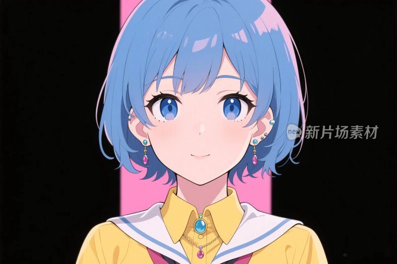 动漫风格女性角色插画