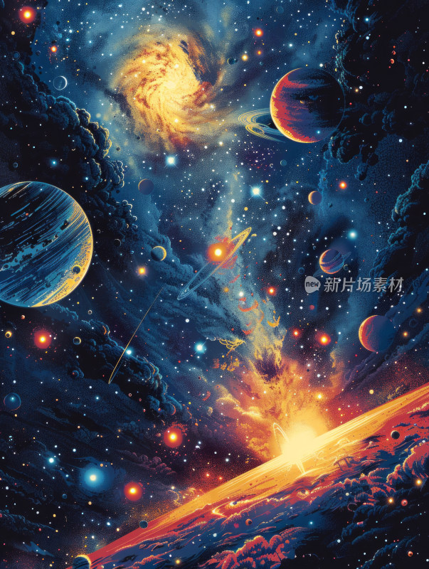 星河奇观宇宙景色