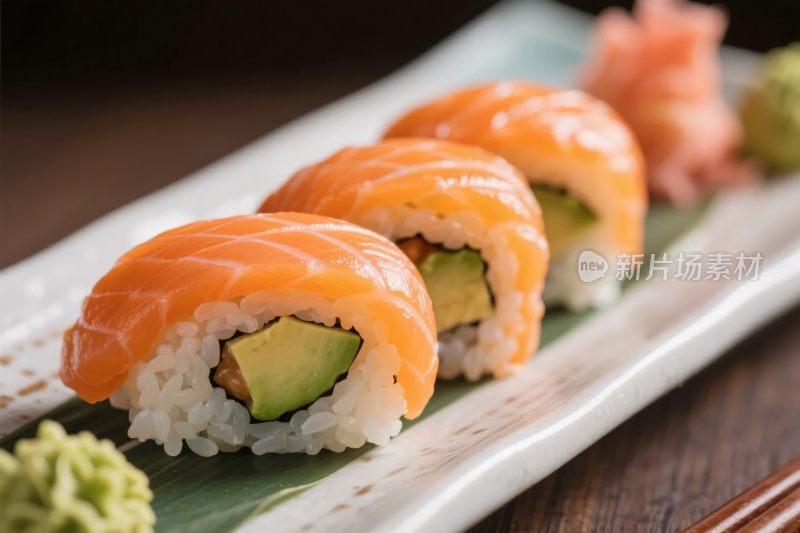 三文鱼寿司摆盘