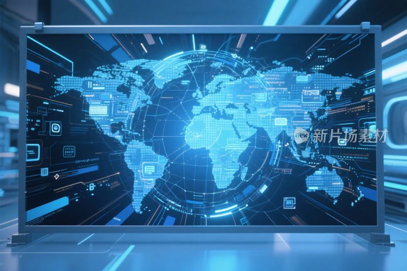 数字化世界地图界面