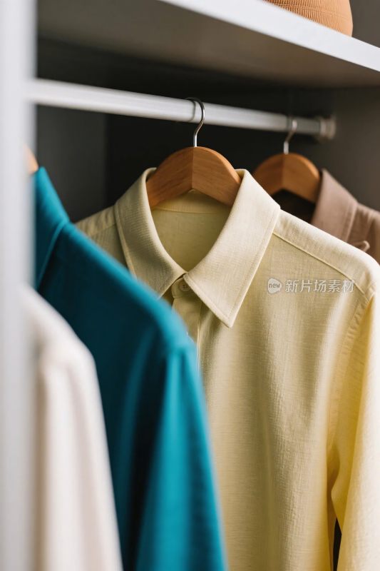 衣柜里的衬衫展示