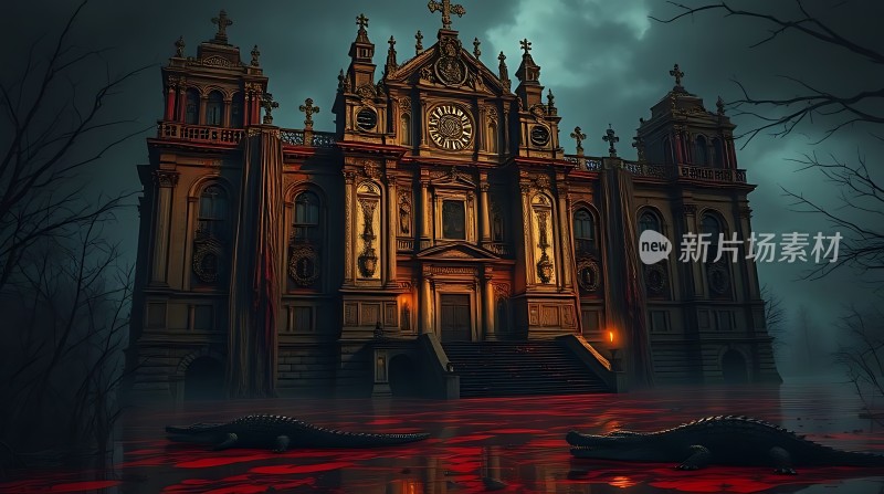 血腥教堂鳄鱼出没的恐怖之夜