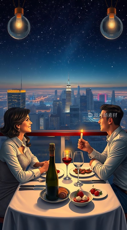 星空下的浪漫晚餐