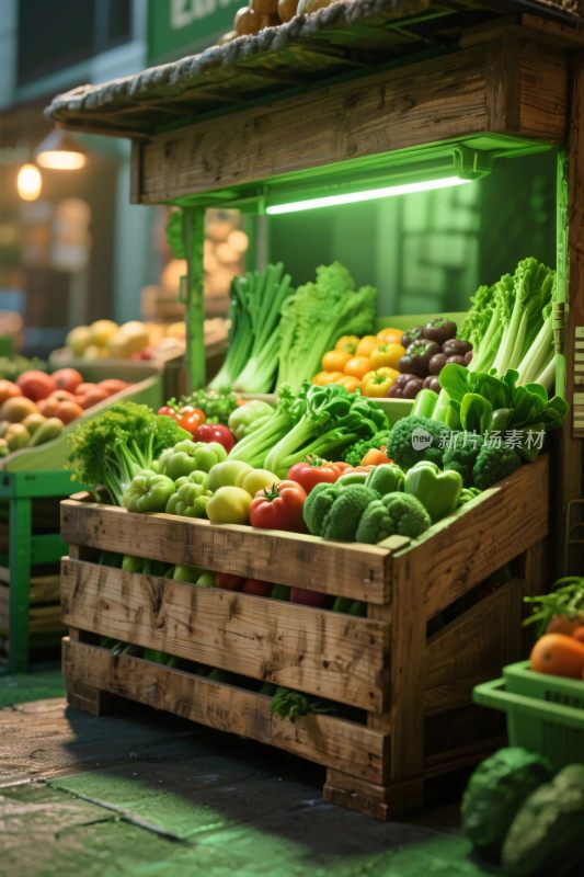 果蔬集市售卖场景