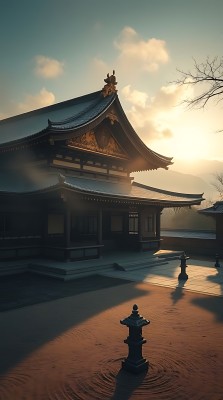 晨曦中的古寺 晨曦中的古寺