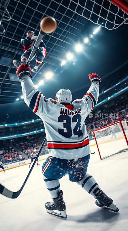 冰球场上精彩瞬间