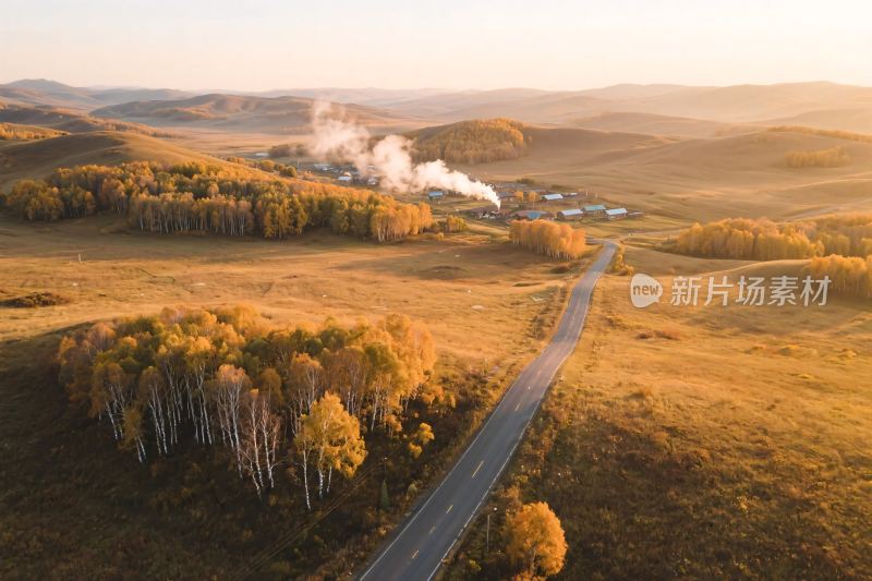 草原公路风景图