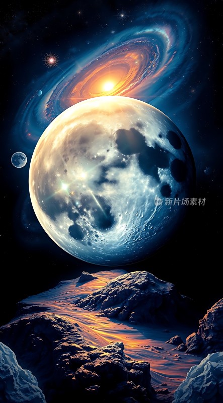 宇宙奇观星河璀璨星球壮丽