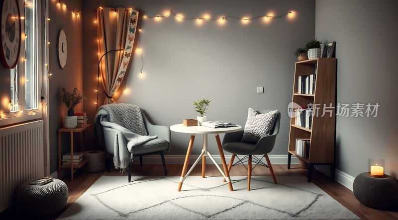 温馨角落舒适阅读时光