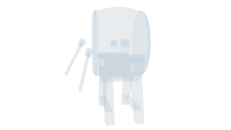 中国大鼓 中国风古风乐器打击乐击鼓音乐