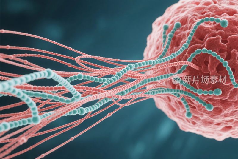 细胞微生物科学插画