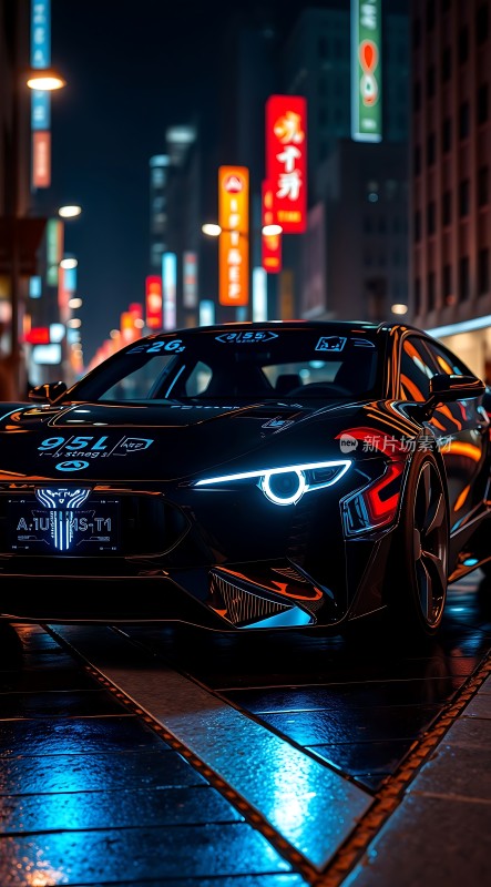 都市夜色中的未来座驾