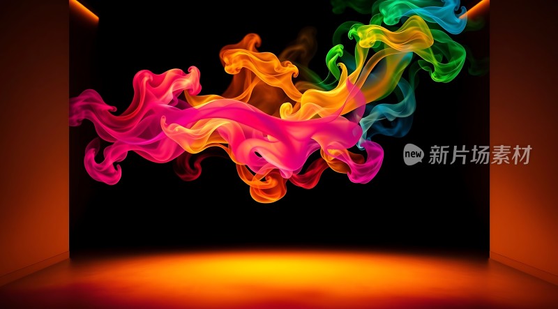 多彩烟雾艺术展示