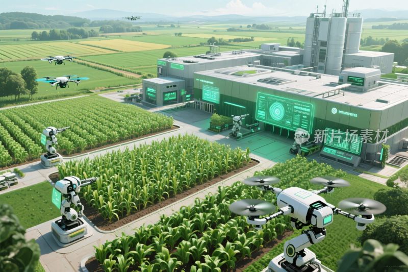 智能农业场景的科技化画面