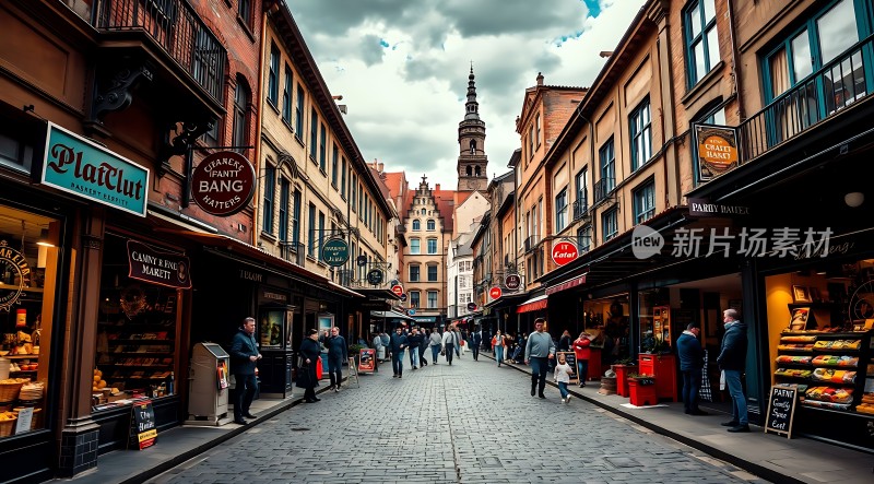 欧洲街头美食街