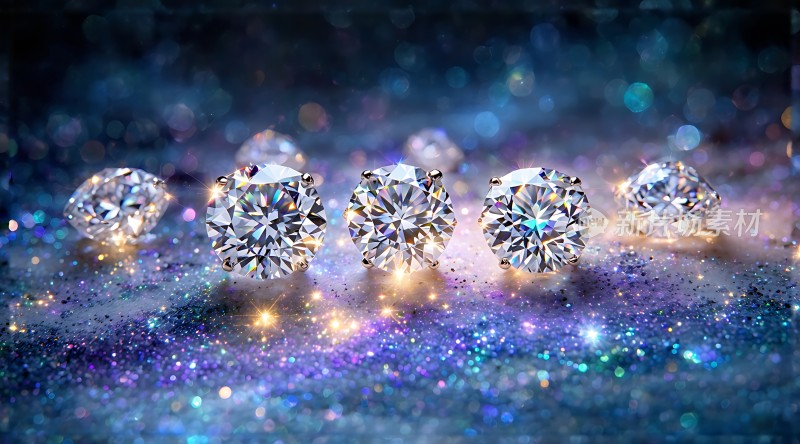 璀璨钻石闪耀夜空