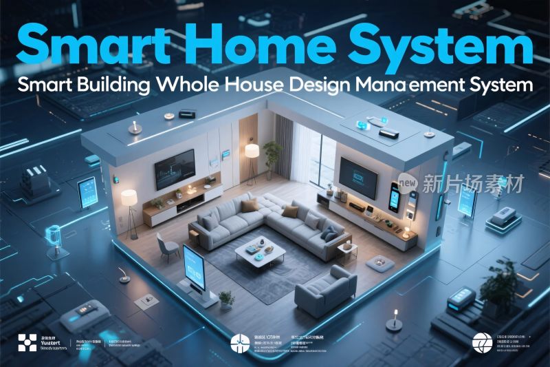智能家居系统宣传图