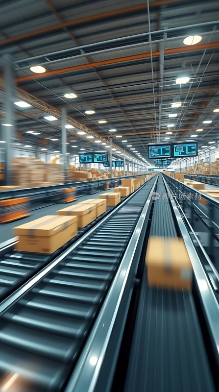 自动化仓库输送带系统高效运作