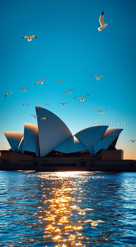 悉尼歌剧院日落美景
