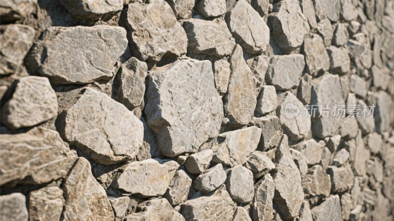 石块墙体特写